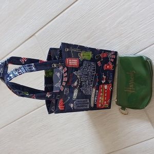 Reusable Harrods mini tote reusable bag & coin purse